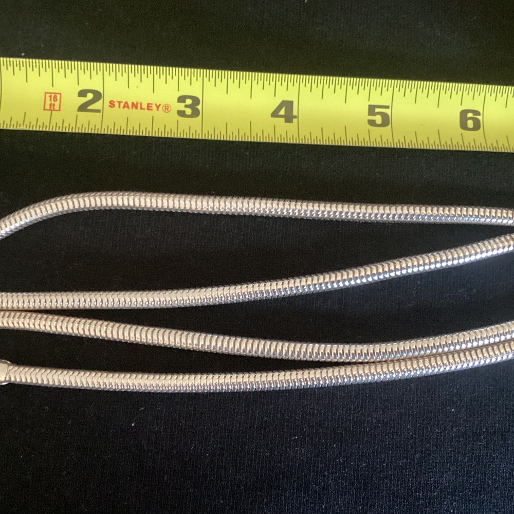 30” Italian Sterling Silver Snake Chain